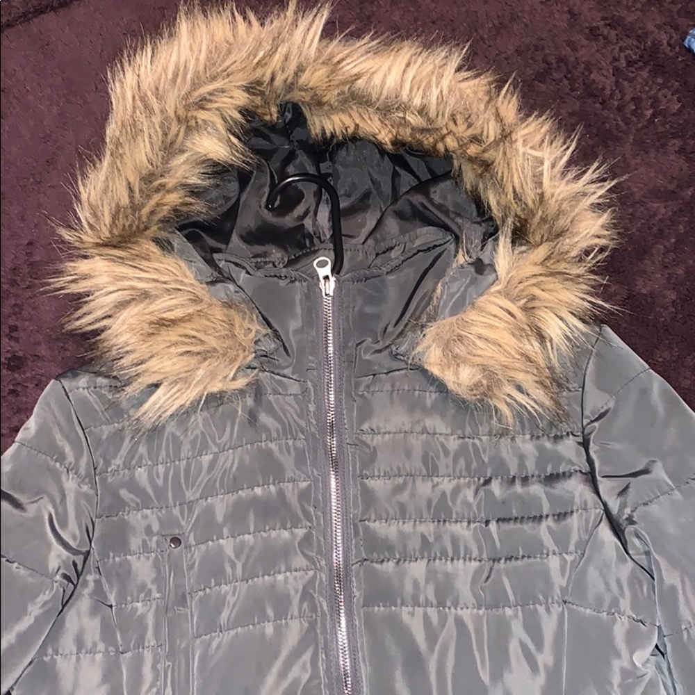 Army green coat